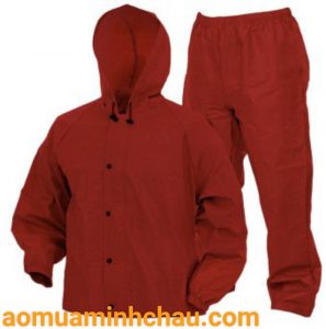bộ áo mưa vải dù có vân
