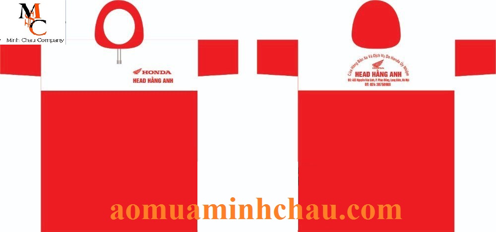 Áo mưa tặng khách hàng nhân viên