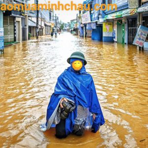Áo mưa địa phương phòng chống bão lũ