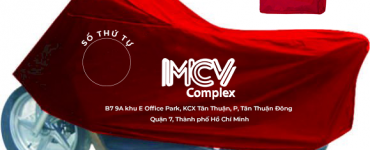 Bạt che xe máy in logo