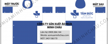 Đặt áo mưa in logo công ty Dược