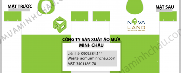 áo mưa in logo bất động sản