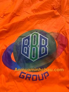 Áo mưa in logo nhiều màu