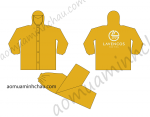 Đặt áo mưa bộ in logo cho bảo vệ khách sạn