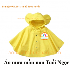 Xưởng may áo mưa trẻ em trường mần non