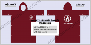 Áo mưa công đoàn tặng quà 8 3