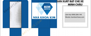 Áo trùm yên xe máy in logo