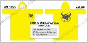 Áo mưa in logo công ty Phân Bón