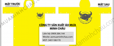 Áo mưa in logo công ty Phân Bón