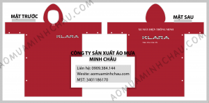 Áo mưa in logo xe máy điện