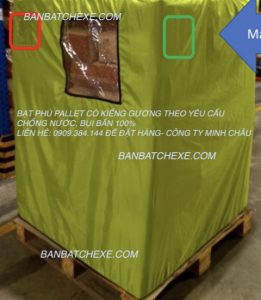 Áo trùm Pallet có kiếng gương