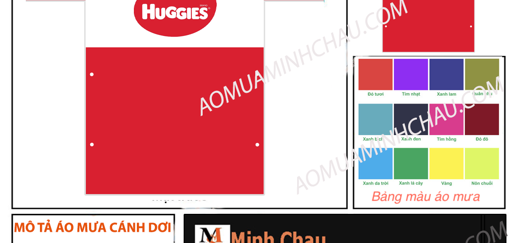 Đặt may áo mưa làm quà tặng