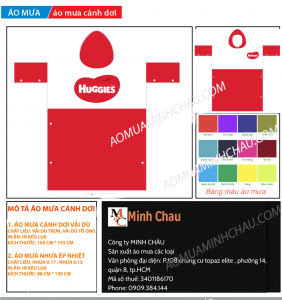 Đặt may áo mưa làm quà tặng