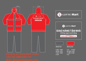 Áo mưa bộ siêu thị Lotte