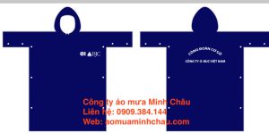 Xưởng áo mưa in logo công đoàn rẻ