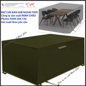 Áo mưa che bàn ghế ngoài trời