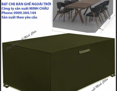 Áo mưa che bàn ghế ngoài trời