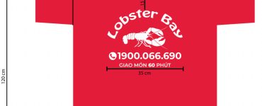 Áo mưa in logo cửa hàng thực phẩm