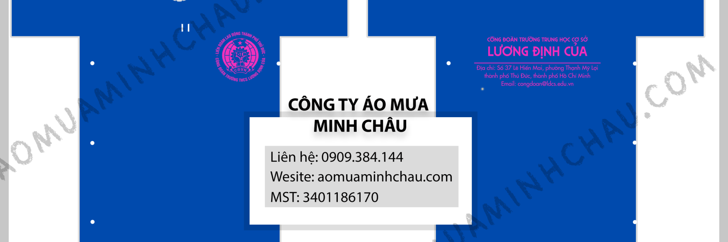 Áo mưa công đoàn trường học