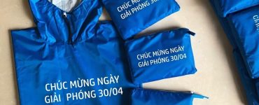 Áo mưa in logo quà tặng ý nghĩa 30/4
