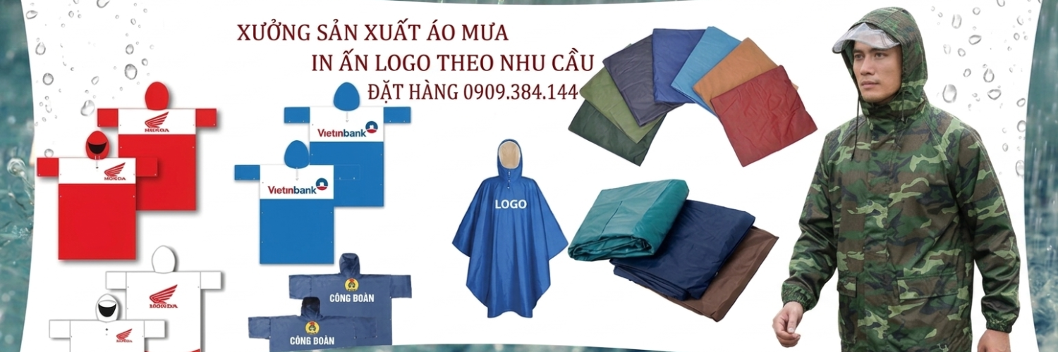 Xưởng sản xuất áo mưa in ấn theo yêu cầu
