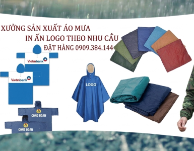 Xưởng sản xuất áo mưa in ấn theo yêu cầu