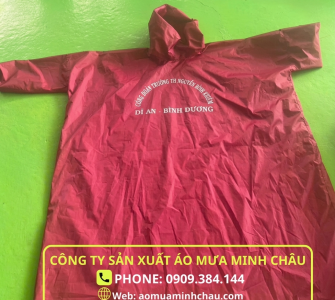 Sản xuất áo mưa công đoàn trường học