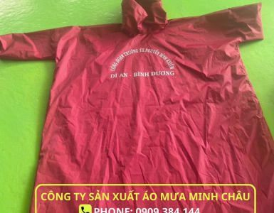 Sản xuất áo mưa công đoàn trường học